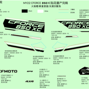 Nálepky (LAVA ORANGE&NEW ROYAL BLUE&GHOST GRAY)