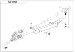 F40-A TOWBAR(BOLT CONNECTION)