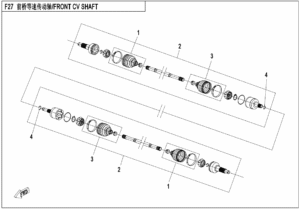 F27 FRONT CV SHAFT