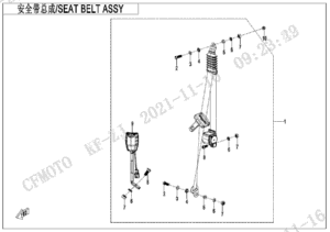 F34-1 SEAT BELT ASSY(FRONT SEAT)