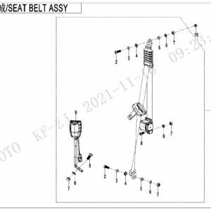 F34-1 SEAT BELT ASSY(FRONT SEAT)