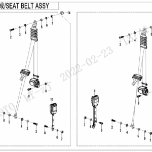 F34 3-POINT SEAT BELT