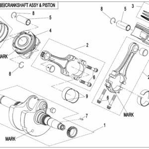 CRANKSHAFT @^ CONNECTING ROD @^ PISTON ASSY