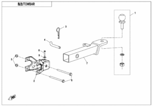 F40-A TOWBAR(PIN SHAFT CONNECTION)