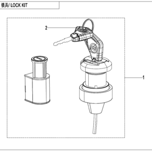 F01-A LOCK KIT(WITH GEARSHIFT LOCK)