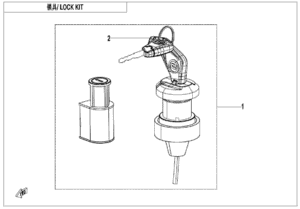 F01-A LOCK KIT(WITH GEARSHIFT LOCK)