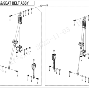 F34-V3 SEAT BELT ASSY