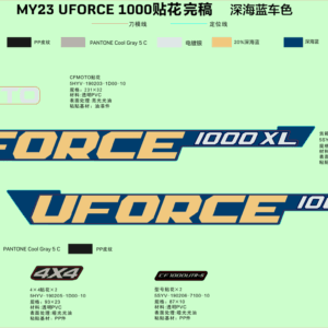 F19-2-B DECAL KITS(TWILIGHT BLUE)