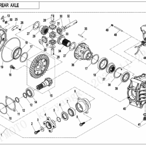 F33-V2 REAR AXLE(WITH DIFFERENTIAL)