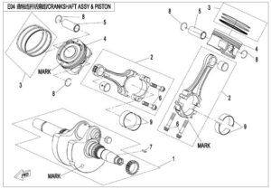 CRANKSHAFT & CONNECTING ROD & PISTON ASSY