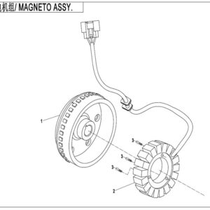Magneto stator