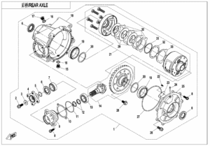 F33-A REAR AXLE(AUTOMATIC LOCK DIFFERENTIAL )