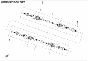 F27 FRONT CV SHAFT