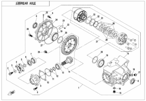 F33-A-V2 REAR AXLE(WITH AUTOMATIC DIFFERENTIAL LOCK)