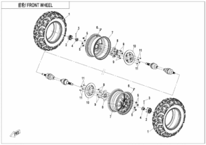 F07-B FRONT WHEEL(STEEL)