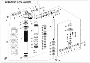F05-2-C-V2 FRONT SHOCK ABSORBER(GAS,RUSSIA)