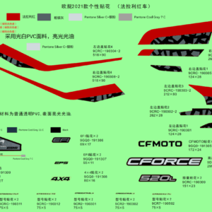 F19-2-B DECAL KITS,2021(FIRE RED)