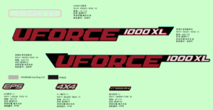 F19-2-D DECAL KITS(NEBULA BLACK)