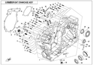 RIGHT CRANKCASE ASSY