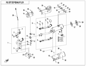 F02-C MUFFLER(EU168)