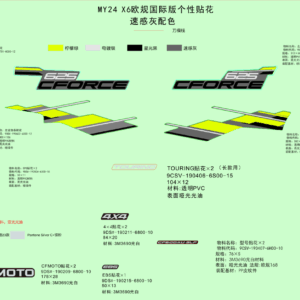 F19-1-C DECAL KITS(VELOCITY GREY)