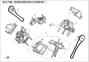 CYLINDER HEAD & CYLINDER ASSY