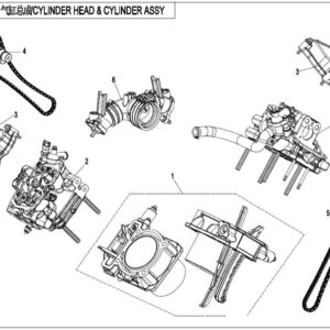 CYLINDER HEAD & CYLINDER ASSY