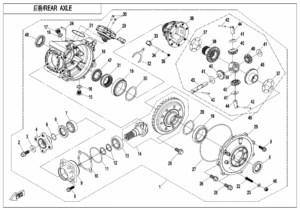 F33-A REAR AXLE(ON CAMMAND)