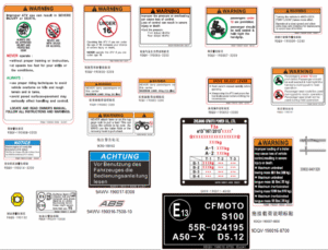 F19-2-A-V2 WARNING DECAL(EU167)