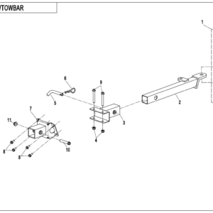 F40-B TOWBAR(NON TAILER REINFORCEMENT EQUIPMENT)