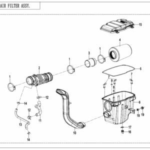 F41-A-V2 AIR FILTER ASSY(EU168)