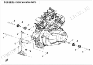 F00-1 ENGINE MOUNTING PARTS