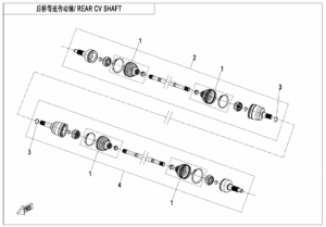 F28 REAR CV SHAFT