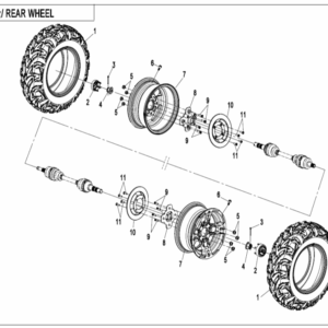 F11-A REAR WHEEL(ALUMINUM)