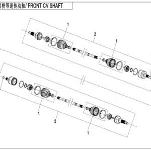 F27-B FRONT CV SHAFT(ABS)
