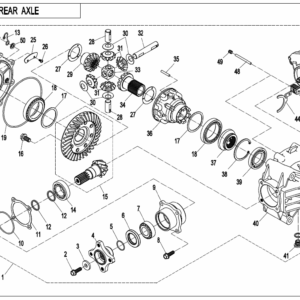 F33-B REAR AXLE(WITH DIFFERENTIAL)