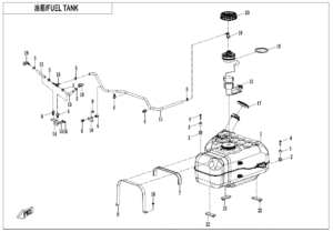 F12-B FUEL TANK(FOR NON FUEL EVAPORATION SYSTEM)