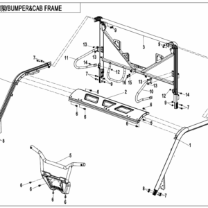 F23 BUMPER @^ CAB FRAME