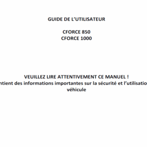 F38-E OWNER'S MANUAL(FRENCH)