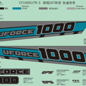 F19-2-B DECAL KITS(MATTE TITANIUM GRAY)