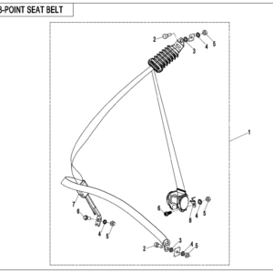 F34-1 3-POINT SEAT BELT