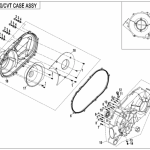 CVT CASE ASSY