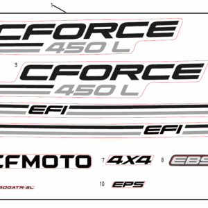 F19‑1-A DECAL KITS(EU167,INJECTED PEARL WHITE, LAVA ORANGE)