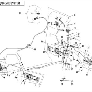 Brzdový systém (LH,ASSEMBLED,SUMITOMO PLUG)