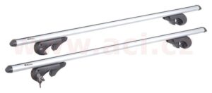 střešní nosič zamykací hliníkový 120 cm, max průřez nosiče 45x74 mm, sada 2 ks, pro vozidla s podélnými nosiči, ALU-PRO