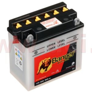 baterie 12V, YB7-A, 8Ah, 90A, BANNER Bike Bull 135(145)x75x133