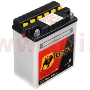 baterie 12V, YB12A-A, 12Ah, 170A, BANNER Bike Bull 134x80x160