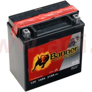 baterie 12V, YTX16-BS, 14Ah, 210A, BANNER Bike Bull AGM 150x87x161