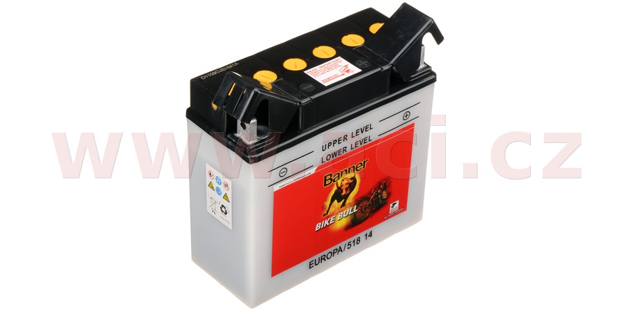 baterie 12V, 12N16A-3B, 19Ah, 150A, BANNER Bike Bull 186x82x171 - Obrázek 2