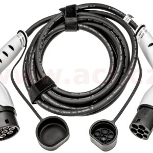 nabíjecí kabel pro EV, Typ 2 / Typ 2, 20 A / 11 kW, 3 fáze, 480 V, délka 6 m, bílé konektory HELLA